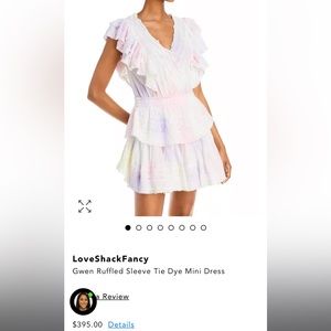 Love shack fancy Gwen dress in tie dye XS
